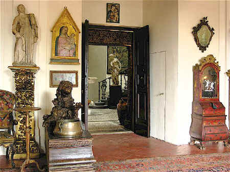 An interior view of Villa La Pietra